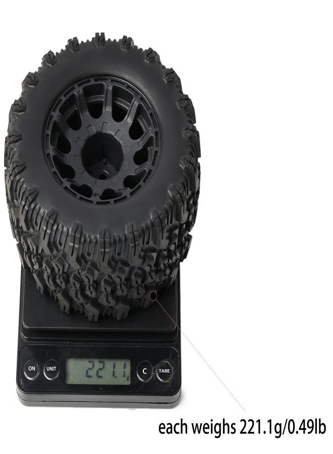 ZRRC Preglued RC 2.8 Monter Truck Tires and Wheels with 12mm Hex for 1/10 Traxxas Stampede Rustler VXL 4x4 2WD Redcat Volcano EPX Pro-Upgrade 1/10 Scale RC Truck Tires Wheels - Image 5